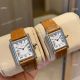 New Cartier Must de Cartier Tank Vermeil Watches Quartz Blue Leather Strap (5)_th.jpg